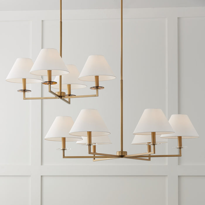 Capital Lighting - 452241AD - Four Light Chandelier - Gilda - Aged Brass