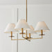 Capital Lighting - 452241AD - Four Light Chandelier - Gilda - Aged Brass