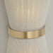 Capital Lighting - 641221NP - Two Light Wall Sconce - Cecilia - Bleached Natural Rope and Patinaed Brass