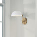 Capital Lighting - 651411AW - One Light Wall Sconce - Reece - Aged Brass and White