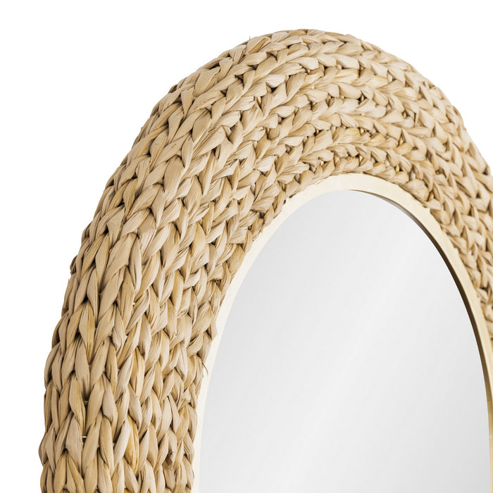 Varaluz - 457MI24FGN - Mirror - Athena - French Gold/Natural Seagrass