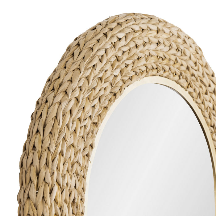 Varaluz - 457MI30FGN - Mirror - Athena - French Gold/Natural Seagrass