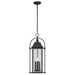 Kichler - 49718BKT - Four Light Outdoor Pendant - Harbor Row - Textured Black