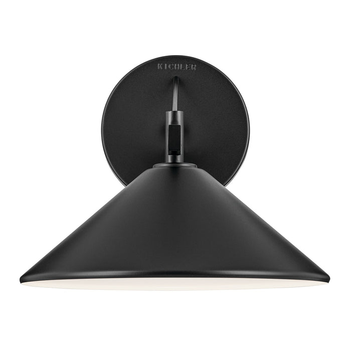 Kichler - 49061BK - One Light Outdoor Wall Mount - Ripley - Black