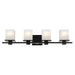 Kichler - 45152BK - Four Light Bath - Tully - Black