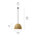 Kichler - 44399BK - One Light Mini Pendant - Raffiana - Black