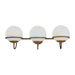 Alora - WV458324AGOP - Three Light Wall Vanity - Alba - Aged Brass/Opal Glass