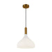 Alora - PD532312AGOP - One Light Pendant - Belleview - Aged Brass/Opal Glass