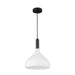 Alora - PD532312MBOP - One Light Pendant - Belleview - Matte Black/Opal Glass