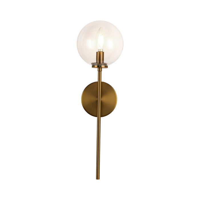 Alora - WV549101AGCL - One Light Wall Vanity - Cassia - Aged Brass/Clear Glass