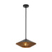 Alora - PD633215MBBR - One Light Pendant - Daphne - Matte Black/Brown Cotton Rope