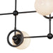 Alora - CH407342MBGO - Four Light Chandelier - Fiore - Matte Black/Glossy Opal Glass