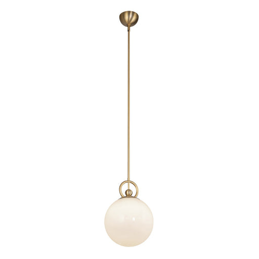 Alora - PD407910BGGO - One Light Pendant - Fiore - Brushed Gold/Glossy Opal Glass