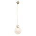 Alora - PD407910BGGO - One Light Pendant - Fiore - Brushed Gold/Glossy Opal Glass