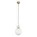 Alora - PD407910BGGO - One Light Pendant - Fiore - Brushed Gold/Glossy Opal Glass