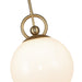 Alora - PD407910BGGO - One Light Pendant - Fiore - Brushed Gold/Glossy Opal Glass