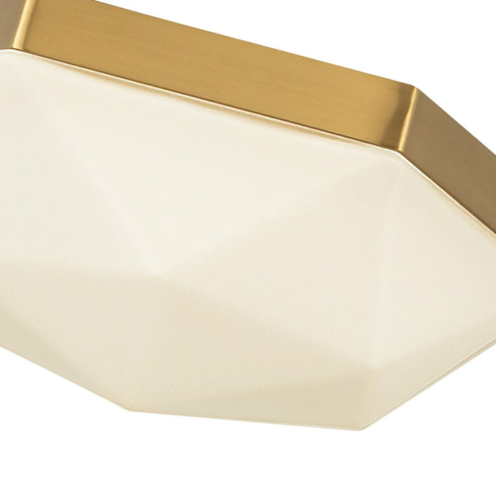 Alora - FM424512BGOP - Two Light Flush Mount - Krysta - Brushed Gold/Opal Glass