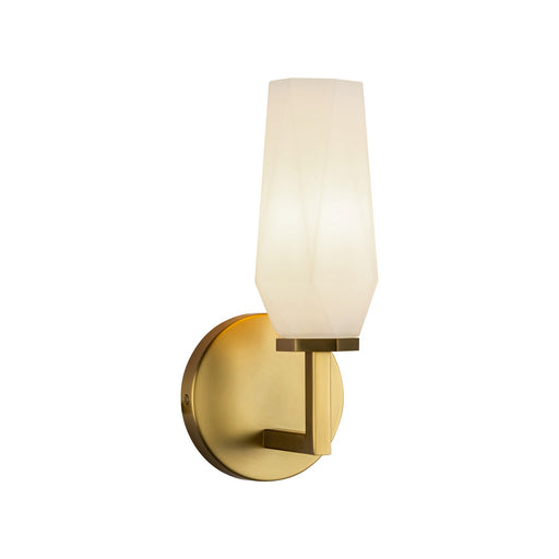 Alora - WV424110BGOP - One Light Wall Vanity - Krysta - Brushed Gold/Opal Glass