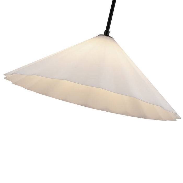 Alora - PD451820MBOP - One Light Pendant - Serena - Matte Black/Opal Glass