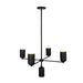 Kuzco Lighting - CH57731-BK - Five Light Chandelier - Nola - Black