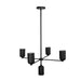 Kuzco Lighting - CH57731-BK - Five Light Chandelier - Nola - Black