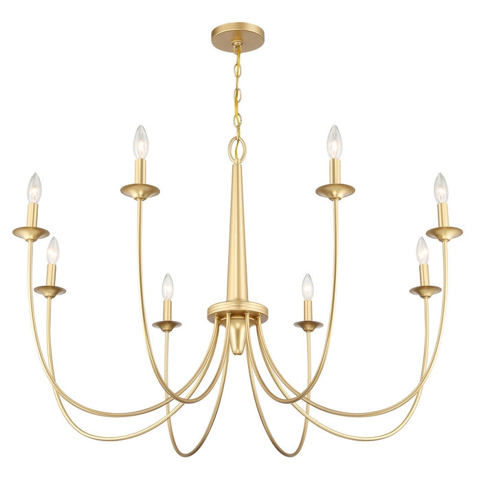 Savoy House - 1-1202-8-186 - Eight Light Chandelier - Stonecrest - French Gold