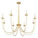 Savoy House - 1-1202-8-186 - Eight Light Chandelier - Stonecrest - French Gold