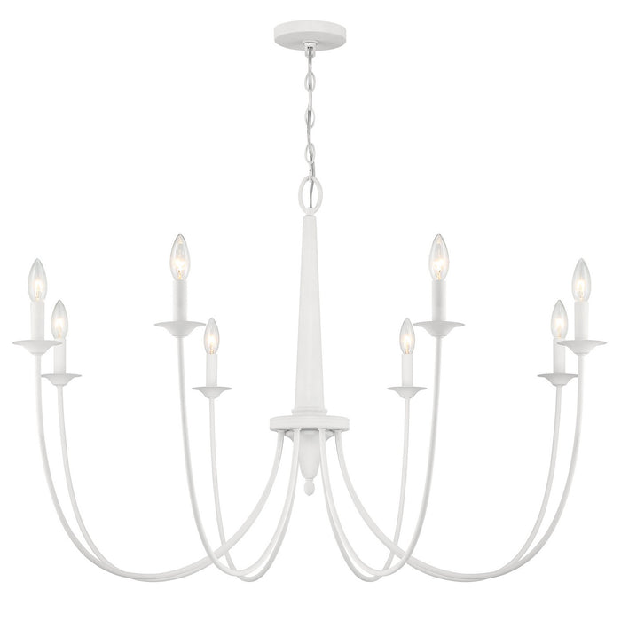 Savoy House - 1-1202-8-83 - Eight Light Chandelier - Stonecrest - Bisque White