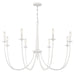 Savoy House - 1-1202-8-83 - Eight Light Chandelier - Stonecrest - Bisque White