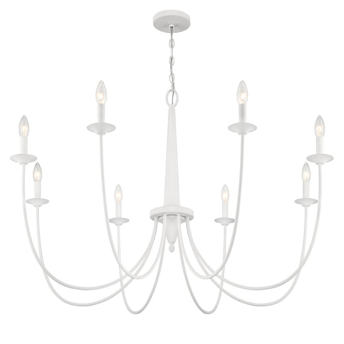 Savoy House - 1-1202-8-83 - Eight Light Chandelier - Stonecrest - Bisque White