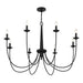 Savoy House - 1-1202-8-89 - Eight Light Chandelier - Stonecrest - Matte Black