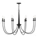 Savoy House - 1-1202-8-89 - Eight Light Chandelier - Stonecrest - Matte Black