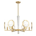 Savoy House - 1-2216-6-322 - Six Light Chandelier - Leighton - Warm Brass