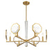 Savoy House - 1-2216-6-322 - Six Light Chandelier - Leighton - Warm Brass