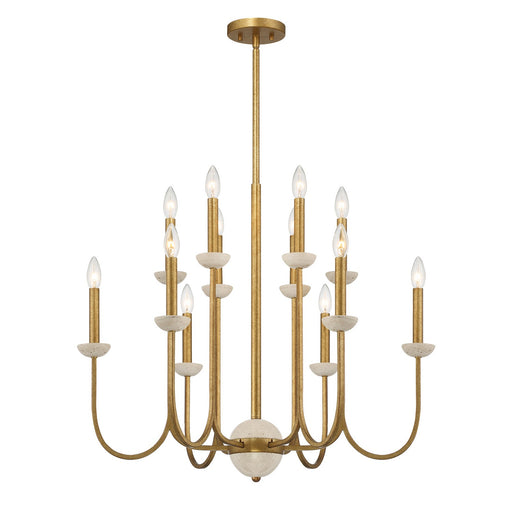 Savoy House - 1-2294-12-262 - 12 Light Chandelier - Oakhurst - Antique Gold