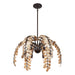 Savoy House - 1-2579-6-26 - Six Light Chandelier - Grecian - Champagne Mist with Coconut Shell