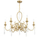 Savoy House - 1-2700-6-322 - Six Light Chandelier - Fairchild - Warm Brass