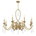 Savoy House - 1-2702-8-322 - Eight Light Chandelier - Fairchild - Warm Brass