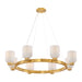 Savoy House - 1-3173-8-322 - Eight Light Chandelier - Isla Blanca - Warm Brass