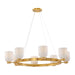 Savoy House - 1-3173-8-322 - Eight Light Chandelier - Isla Blanca - Warm Brass