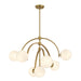 Savoy House - 1-3319-7-322 - Seven Light Chandelier - Marias - Warm Brass