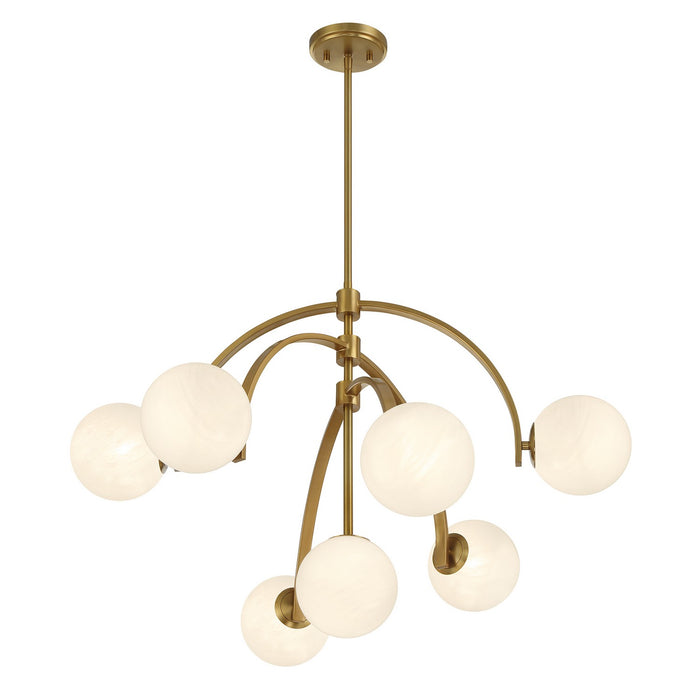 Savoy House - 1-3319-7-322 - Seven Light Chandelier - Marias - Warm Brass