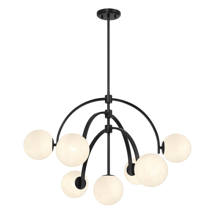 Savoy House - 1-3319-7-89 - Seven Light Chandelier - Marias - Matte Black