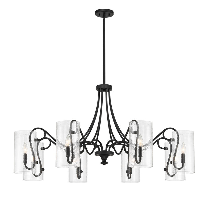 Savoy House - 1-4570-8-89 - Eight Light Chandelier - Calgary - Matte Black