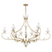 Savoy House - 1-5186-12-59 - 12 Light Chandelier - Muse - French Gold and White Cashmere