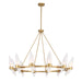 Savoy House - 1-5504-12-322 - 12 Light Chandelier - Nouvel - Warm Brass