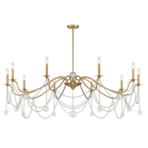 Savoy House - 1-7504-10-322 - Ten Light Chandelier - Mariposa - Warm Brass