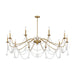 Savoy House - 1-7504-10-322 - Ten Light Chandelier - Mariposa - Warm Brass