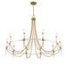 Savoy House - 1-7712-10-195 - Ten Light Chandelier - Mayfair - Warm Brass and Chrome