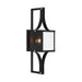 Savoy House - 5-472-144 - One Light Outdoor Wall Lantern - Raeburn - Matte Black and Weathered Brushed Brass